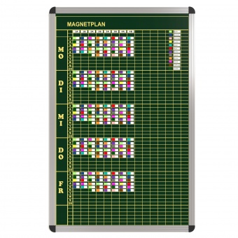 Klassen-Plantafel, 10 Stunden Mo-Fr, für 15 Klassen, 103x77 cm, Klassen-Plantafel, 10 Stunden Mo-Fr, für 15 Klassen, 103x77 cm,